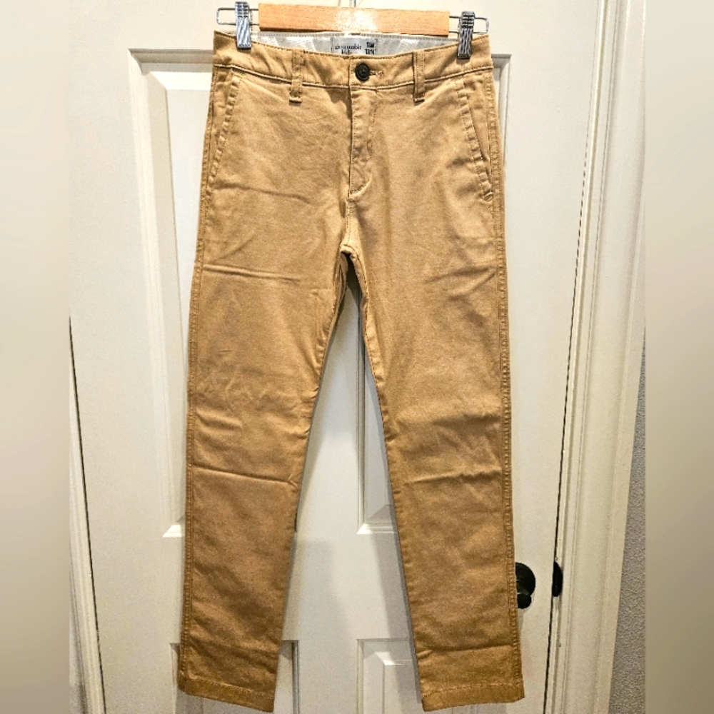 Abercombie Kids Boys Tan Dress Pants Size 13/14 Slim